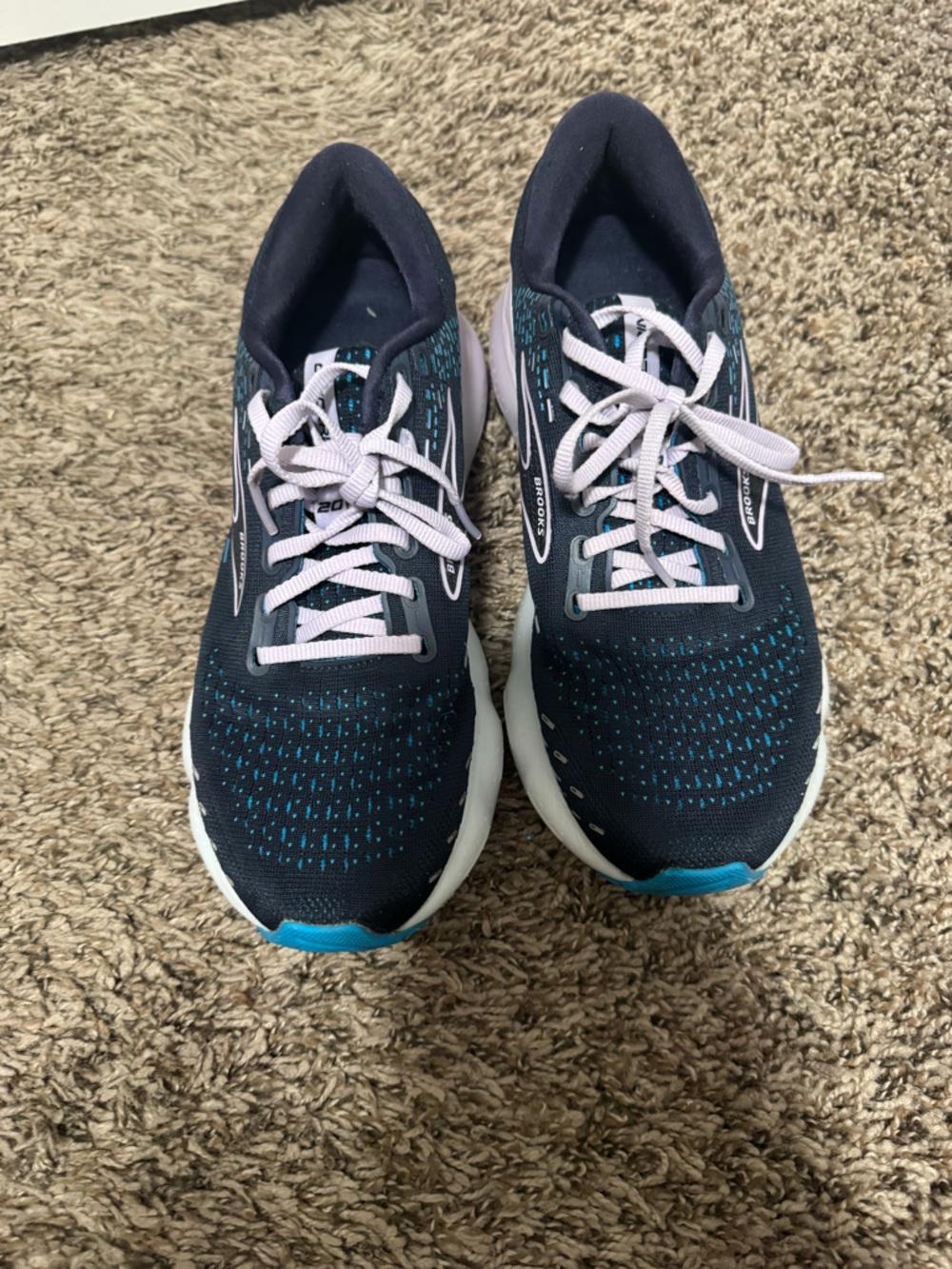 Brooks Women's Dark Navy Running Sneakers with Teal Accents